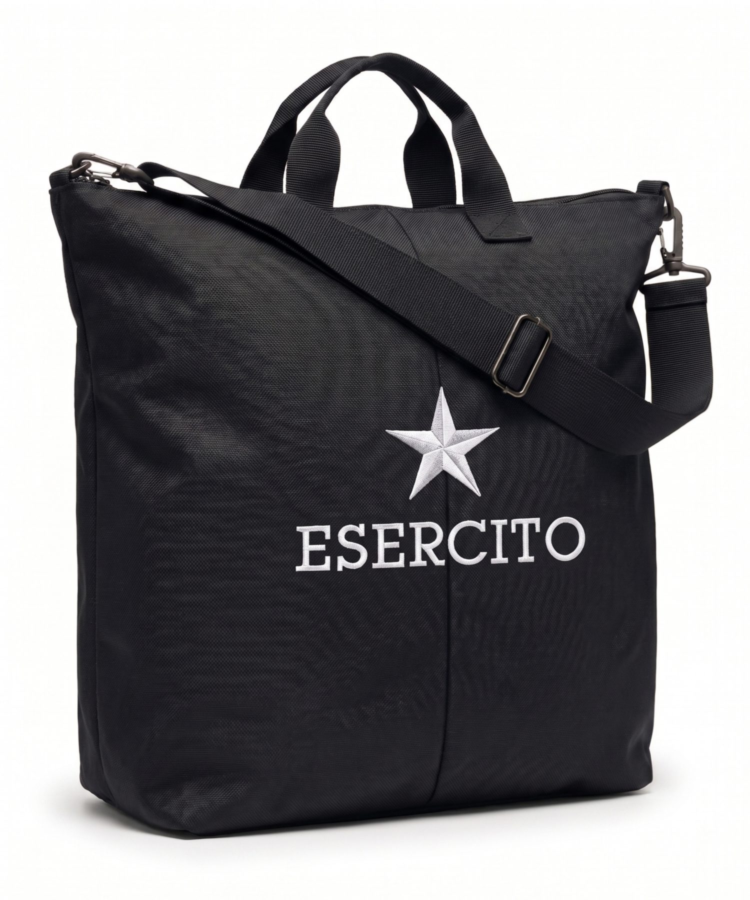 Esercito Borsa Nera Logo Bianco