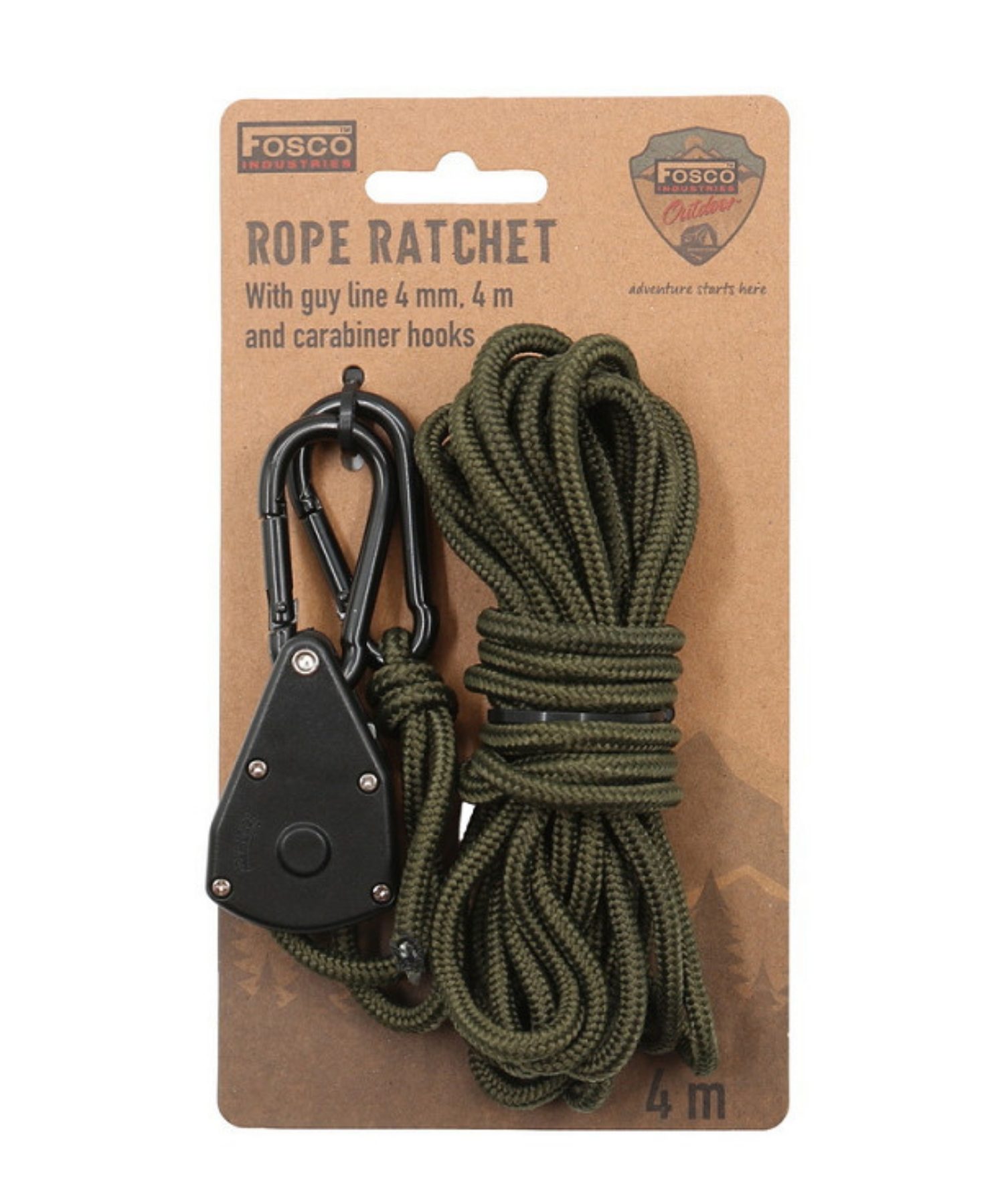 Cordino Paracord con Moschettoni Militare Fosco Focus Scatola
